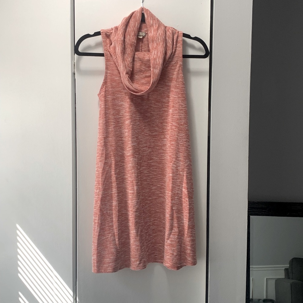 Coral mini dress